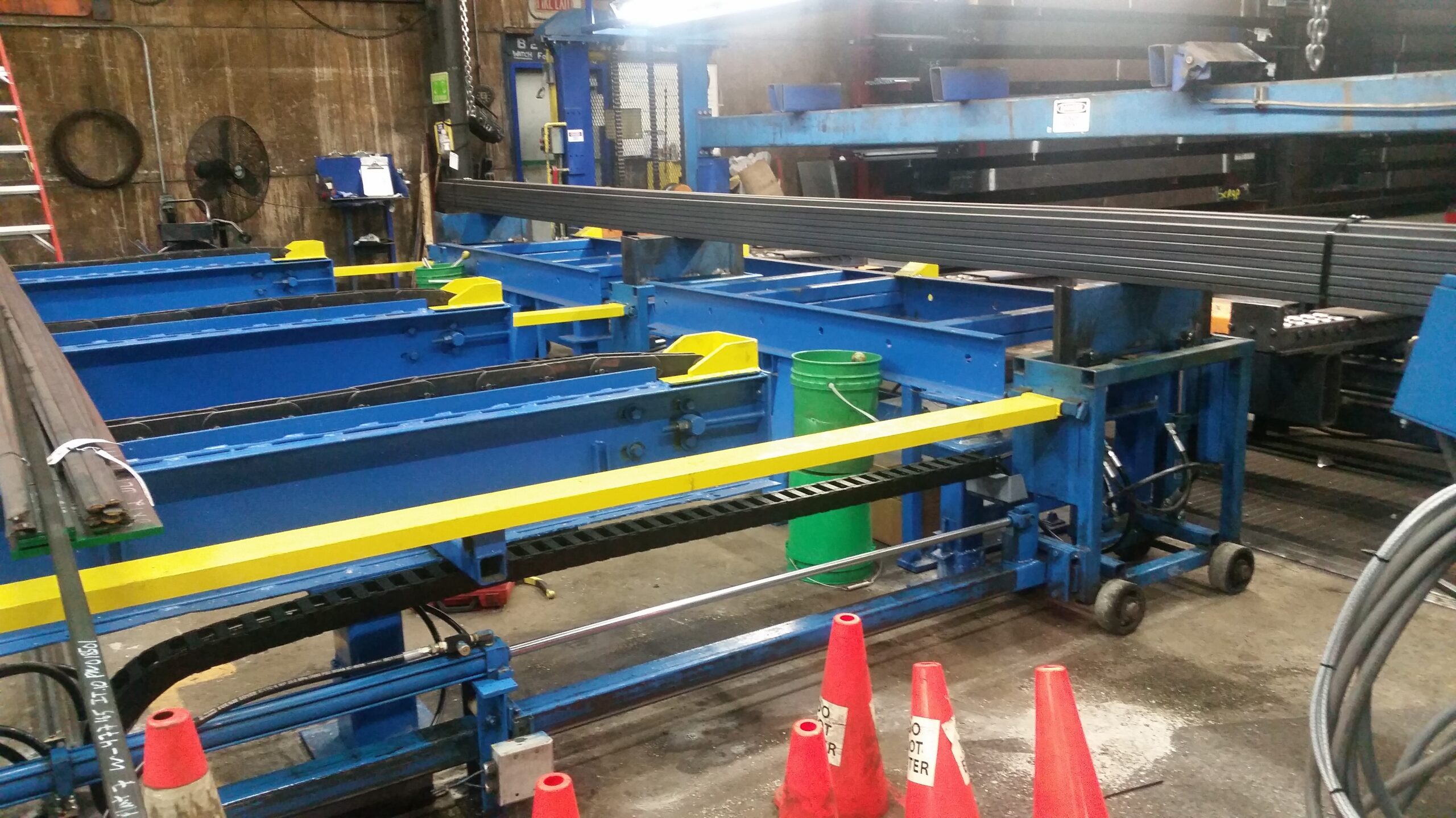 Industrial packaging and transfer station.
