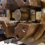 Shaft, flange, and machine-component views from a 2016 service event. View 2 of 3