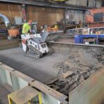 Final mechanical cleanout before preparation for the new slat bed