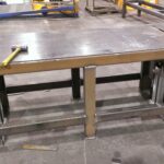 Workstation top installation and active fabrication views. View 1 of 3