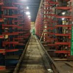 Existing industrial rack rows at a Dundalk facility