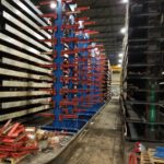 Blue replacement industrial rack structure in Dundalk Maryland