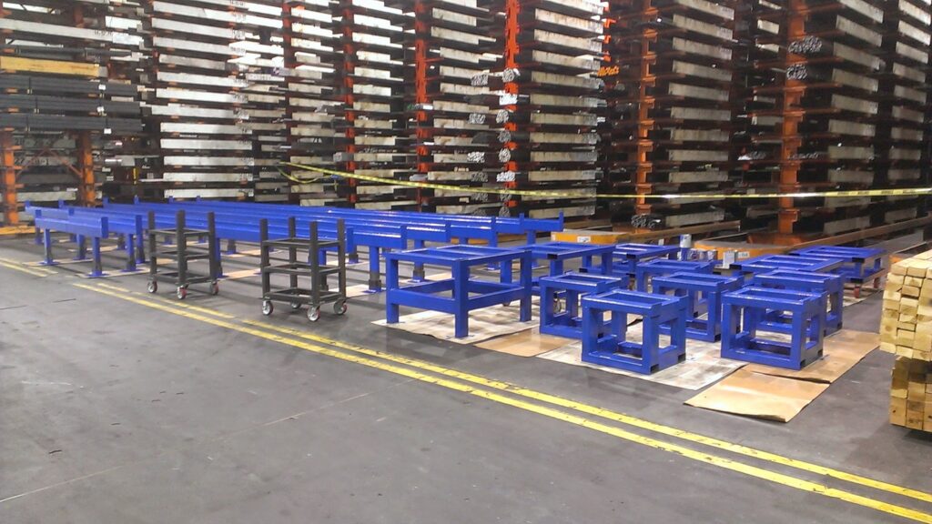 Material Staging and Skid Tables