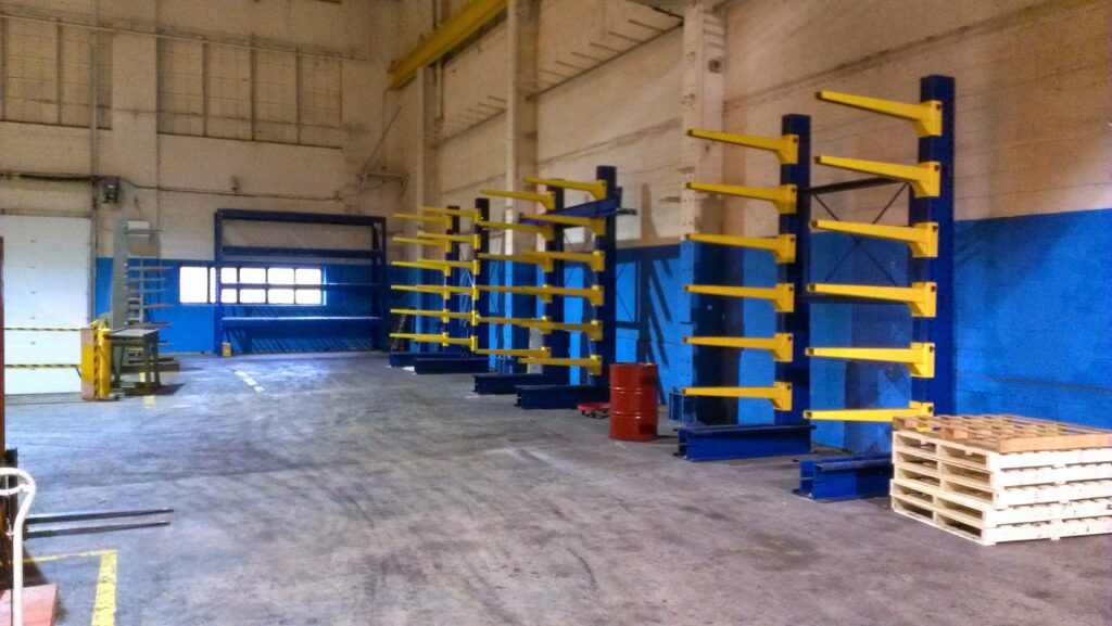 Industrial Rack Removal and Shipment Preparation