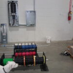 Preparation for pulling new branch circuits from the new load centers
