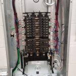 Electrical distribution panel for the reconfigured production area