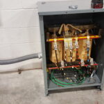 Power and control equipment for the relocated fabric line